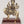 7" Superfine Ashtabhuja Goddess Durga Seated on Lion with Wood Base | Brass Idol