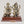 5" Small Superfine Pair of Goddess Lakshmi and Lord Ganesha with Wood Base | Brass Idol