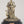 7" Superfine Four Armed Lord Murugan Standing with Vel on Wood Base | Brass Idol