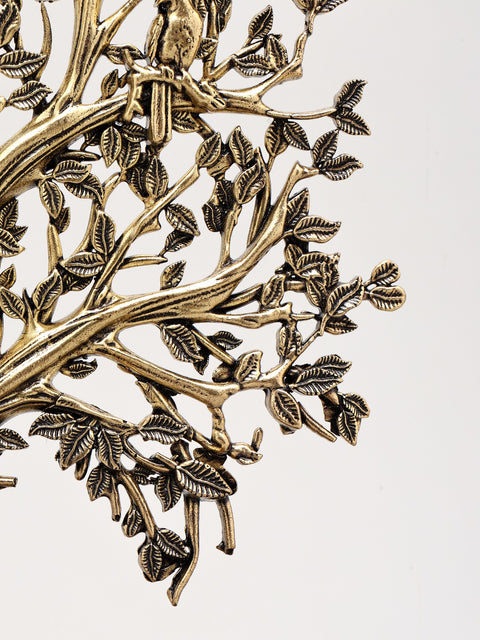 7" Superfine Tree of Life with Wood Base for Home | Brass Statue