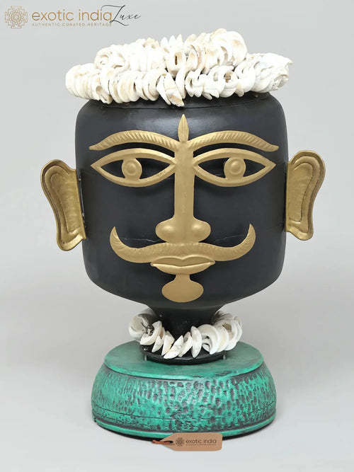 21" Lord Shiva Bhairava Brass Statue for Home Pooja