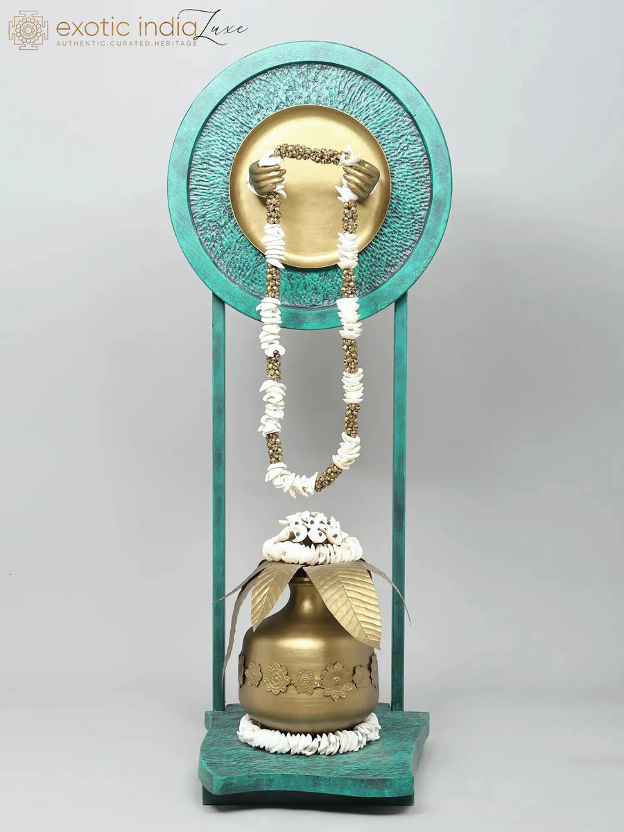 59" Large Brass Kalash Statue for Pooja and Home Decor
