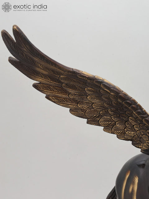 17" Brass Statue of Pegasus - Ready to Fly | Home Decor Item | Made in India