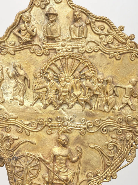 15" Golden Map of India -Tribute to Freedom and Unity | Home Decor Item | Made in India