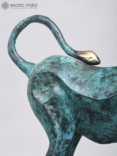 15" Pair of Giraffes | Home Decor | Decorative Brass Statues