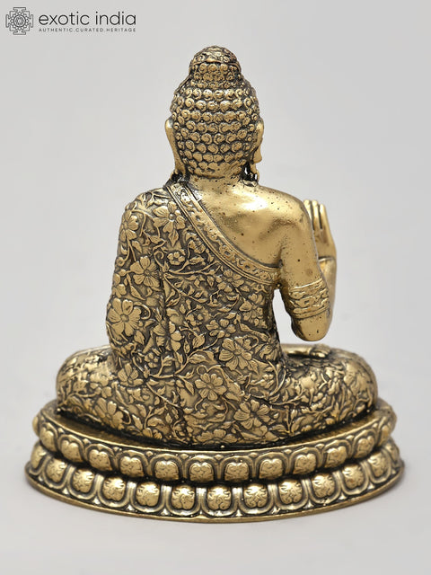 3" Small Superfine Blessing Buddha | Brass Statue