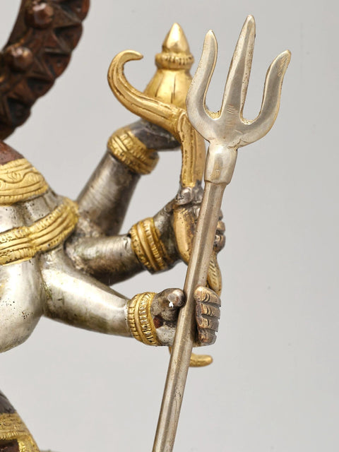 12" Sherawali Maa (Goddess Durga) | Brass Statue