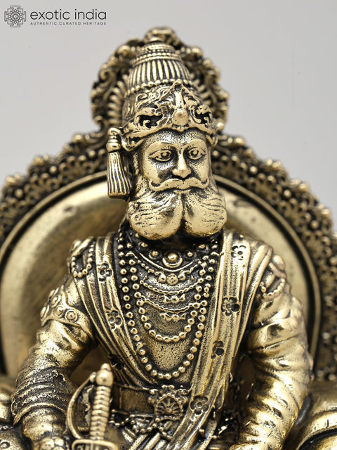 4" Small Superfine Maharaja Agrasen | Brass Statue