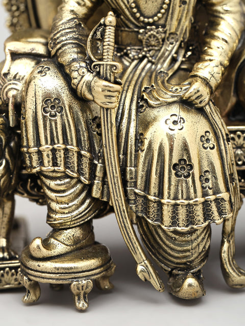 4" Small Superfine Maharaja Agrasen | Brass Statue