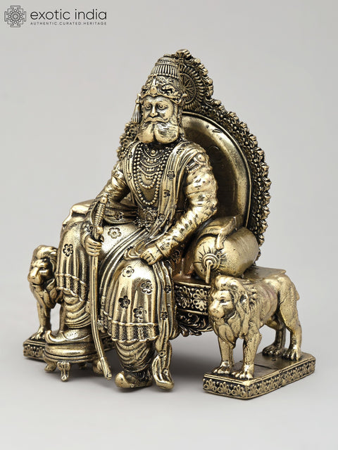 4" Small Superfine Maharaja Agrasen | Brass Statue