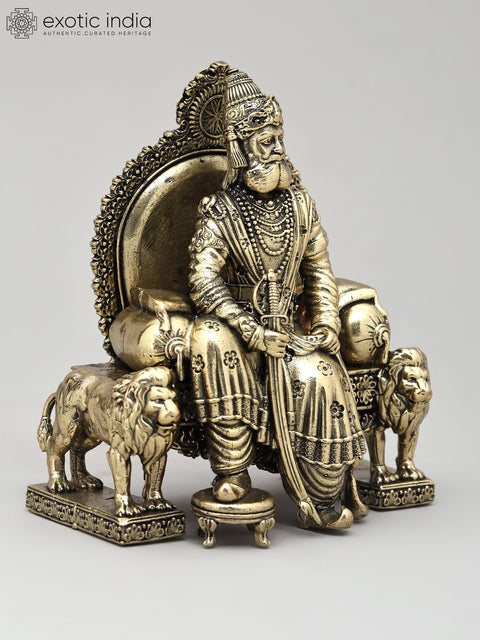 4" Small Superfine Maharaja Agrasen | Brass Statue