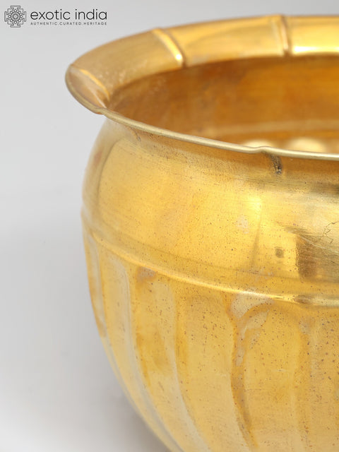 6" Brass Planter for Indoor Plants