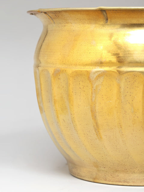 6" Brass Planter for Indoor Plants