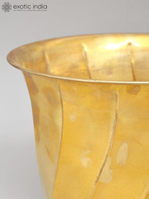 6" Decorative Brass Planter | Home Decor