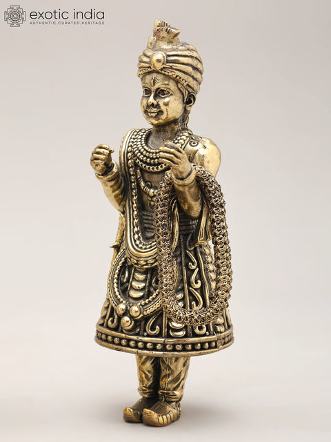 5" Royal Wedding Couple Statue in Brass | Home & Gifting Decor