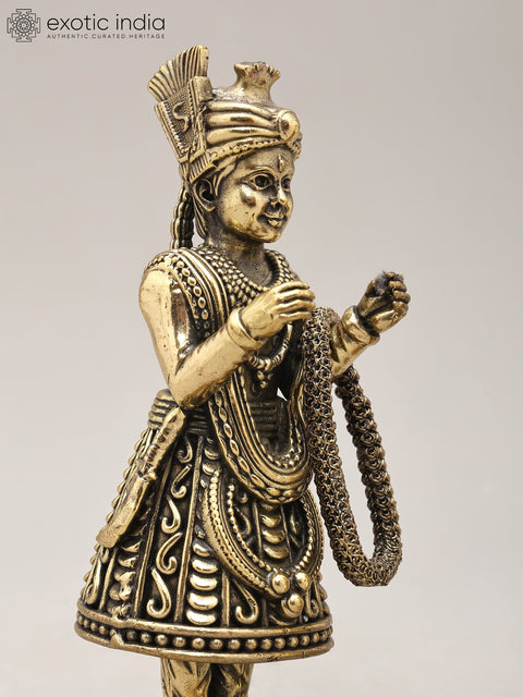 5" Royal Wedding Couple Statue in Brass | Home & Gifting Decor