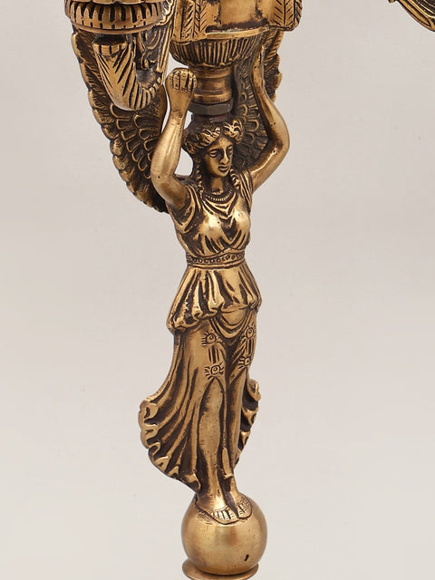 20" Victorian-Style Brass Five Arm Candelabra | Home Decor