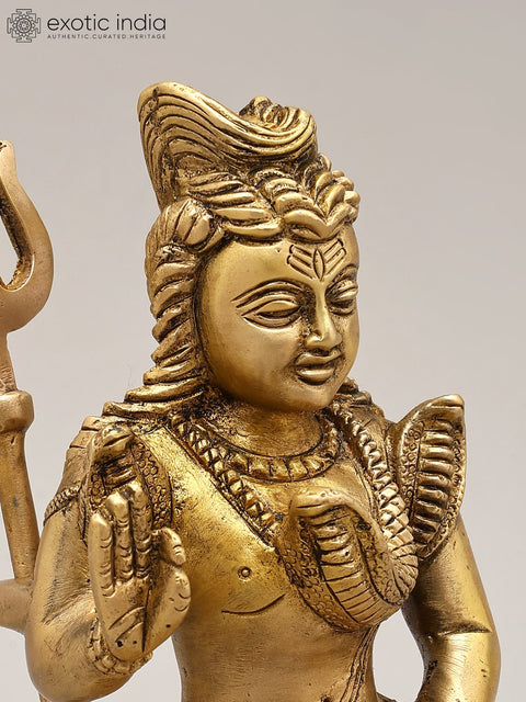 6" Small Blessing Lord Shiva | Brass Statue