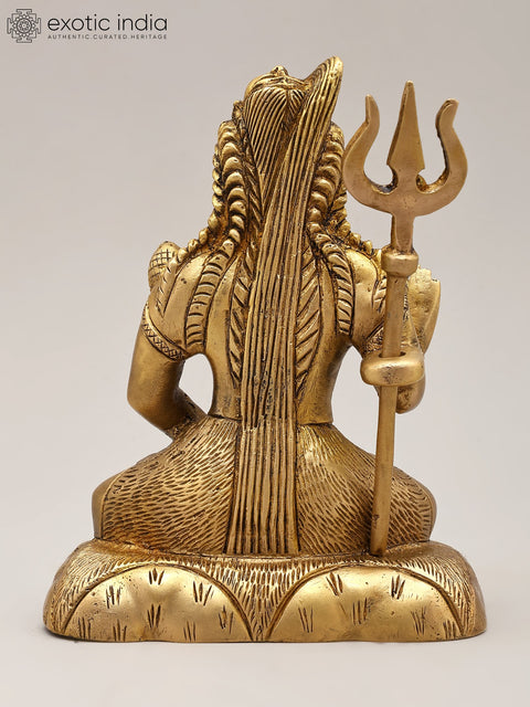 6" Small Blessing Lord Shiva | Brass Statue