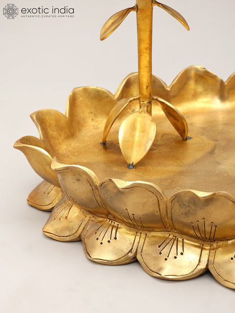 20" Superfine Lakshmi Ganesh Saraswati Trio on Lotus Stand | Brass Statues