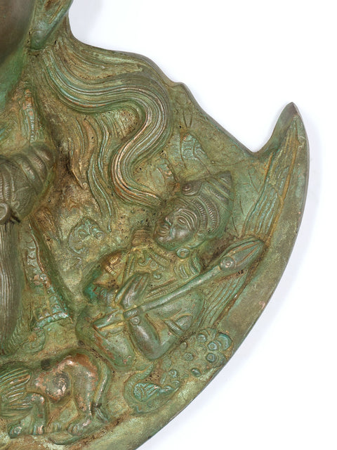 15" Lord Shiva Family Wall Hanging | Brass Statue
