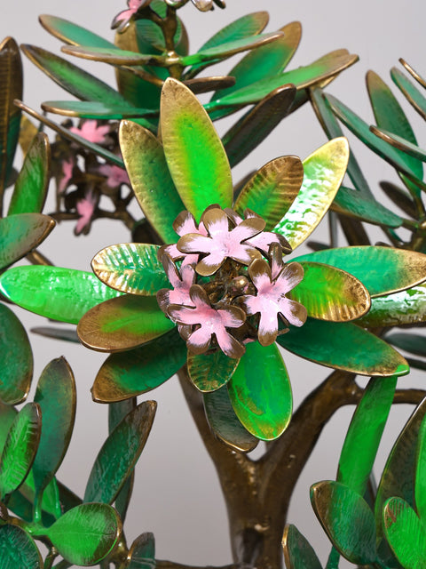32" Brass Guava Tree with Flowers | Decorative Showpiece