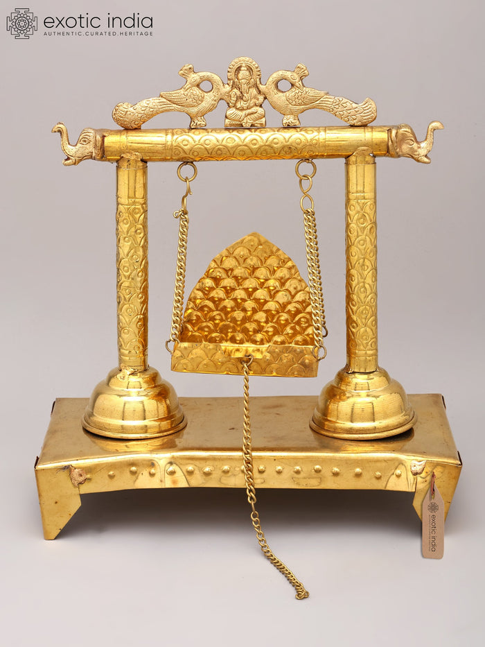 12" Designer Brass Swing Idol for Pooja