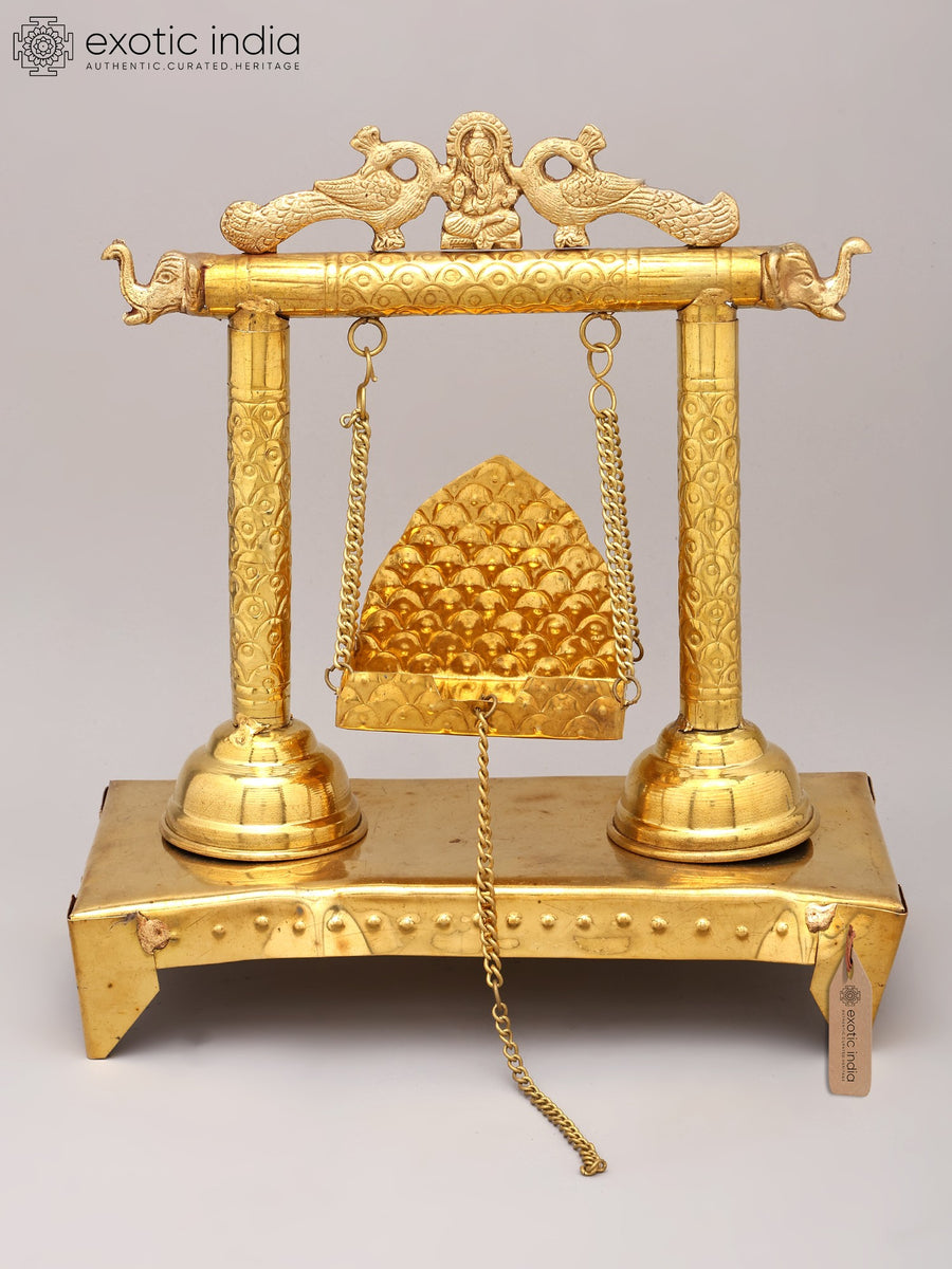 12" Designer Brass Swing Idol for Pooja