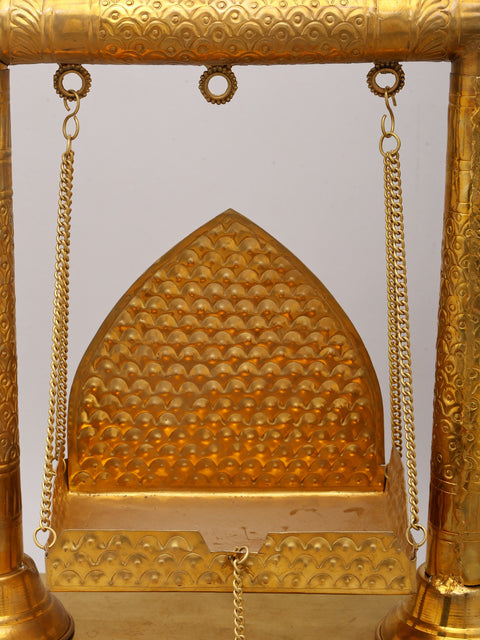 20" Brass Swing/Jhula for Laddu Gopal (Lord Krishna)