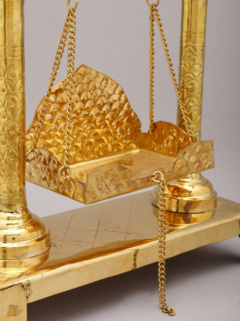 15" Peacock Design Lord Ganesha Swing/Jhula
