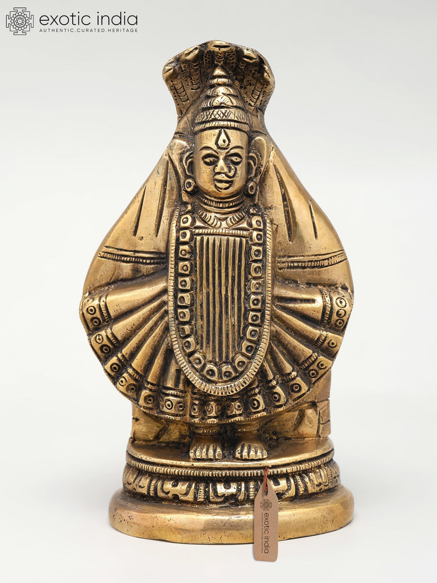 6" Goddess Tulja Bhavani Brass Statue for Pooja