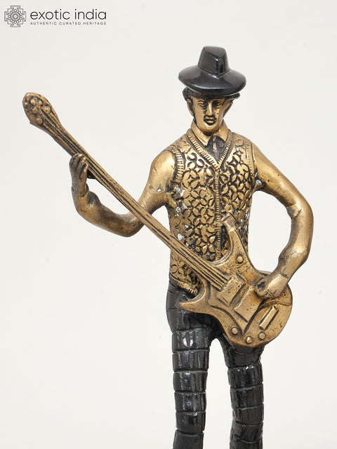 11" Set of Five Musicians | Home Decor | Brass Statues