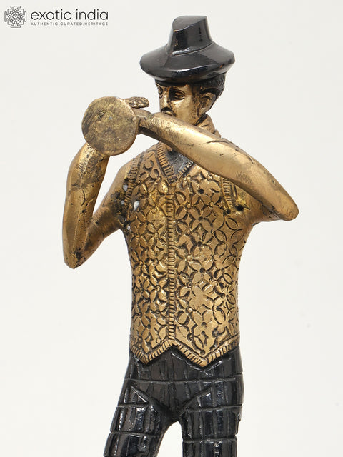11" Set of Five Musicians | Home Decor | Brass Statues
