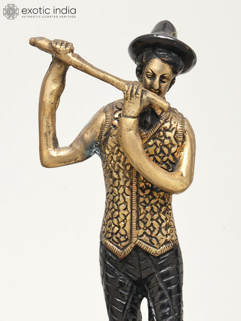 11" Set of Five Musicians | Home Decor | Brass Statues