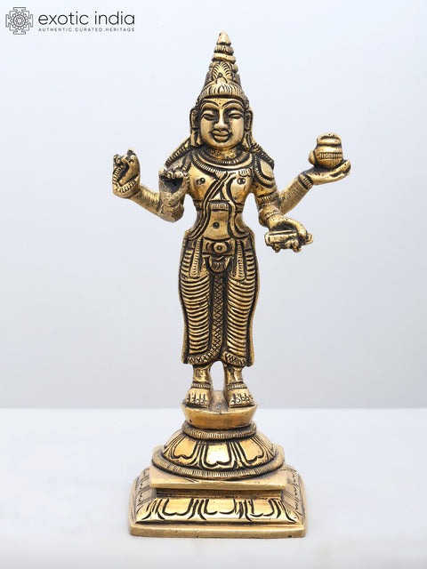 6" Navagraha (Nine Planets) Deities Brass Statues | Handmade | Made in India