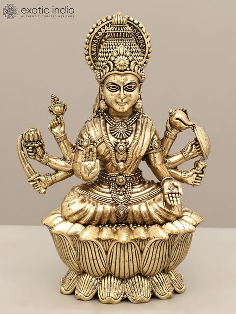 6" Small Superfine Ashtalakshmi Set in Brass