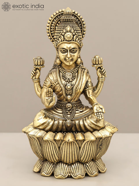 6" Small Superfine Ashtalakshmi Set in Brass
