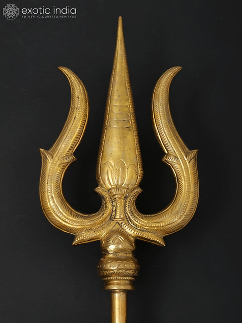 67" Large Size Lord Shiva's Trishul/Trident with Damaru and Bells