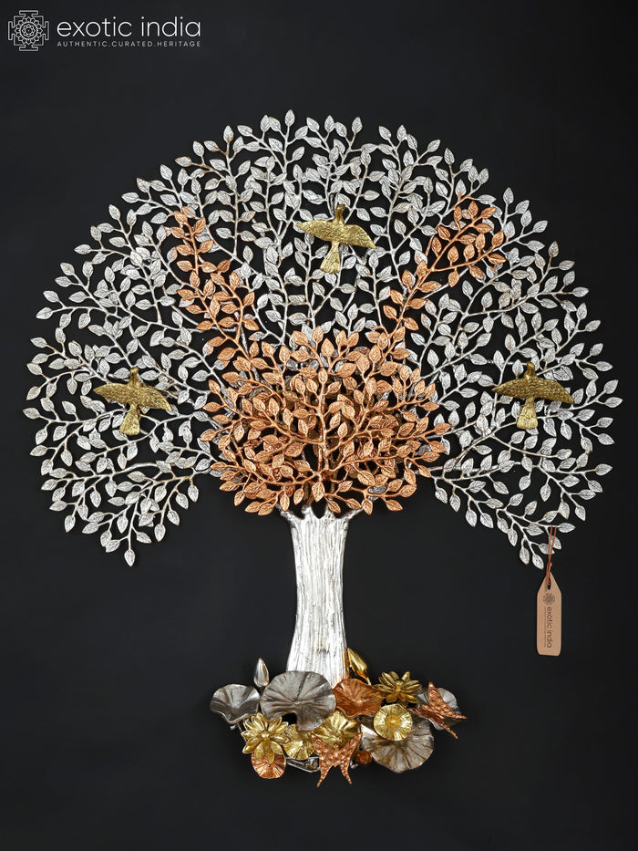 36" Large Size Tree of Life with Perched Birds | Wall Hanging