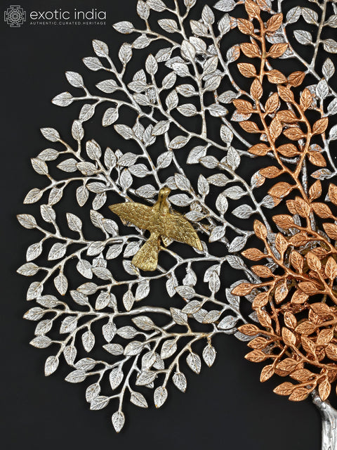 36" Large Size Tree of Life with Perched Birds | Wall Hanging