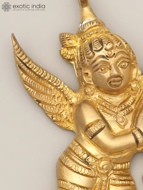 3" Small Brass Gandharva Idol with Hanging Element
