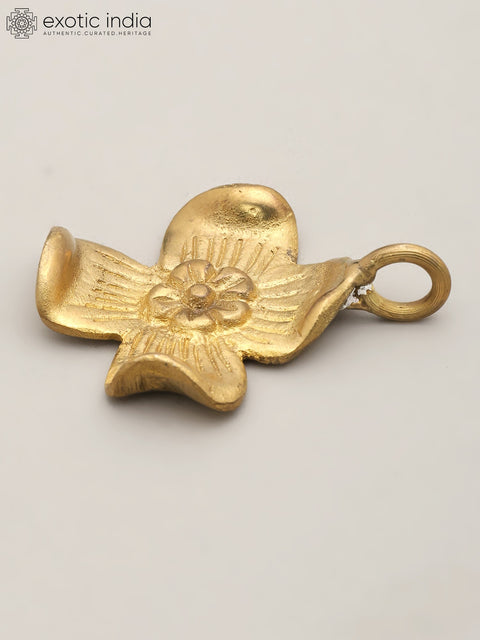 Little Brass Flower with Decorative Hanging Accent