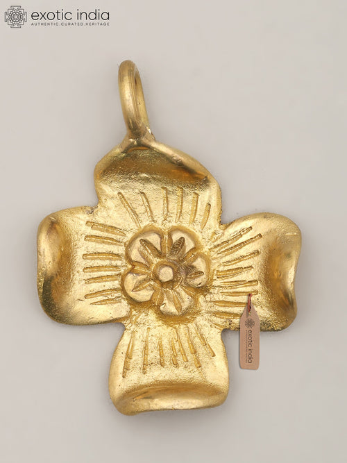 Little Brass Flower Hanging Accent for Home Decor