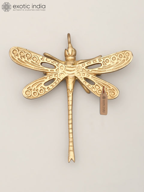 4" Small Brass Dragonfly with Connector