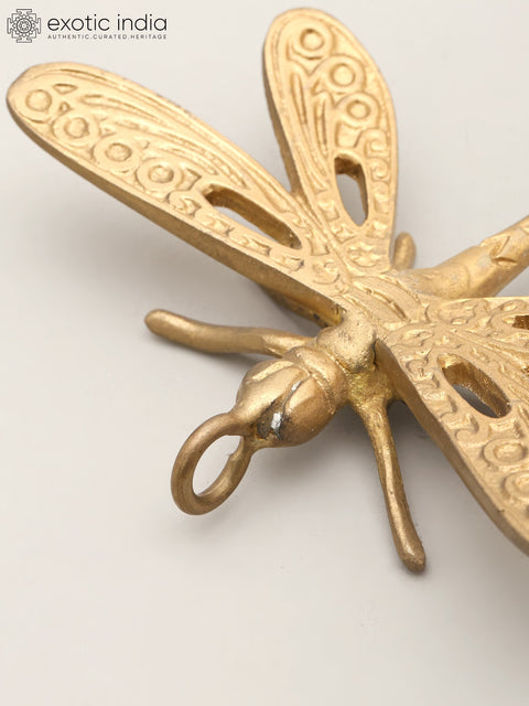 4" Small Brass Dragonfly with Connector