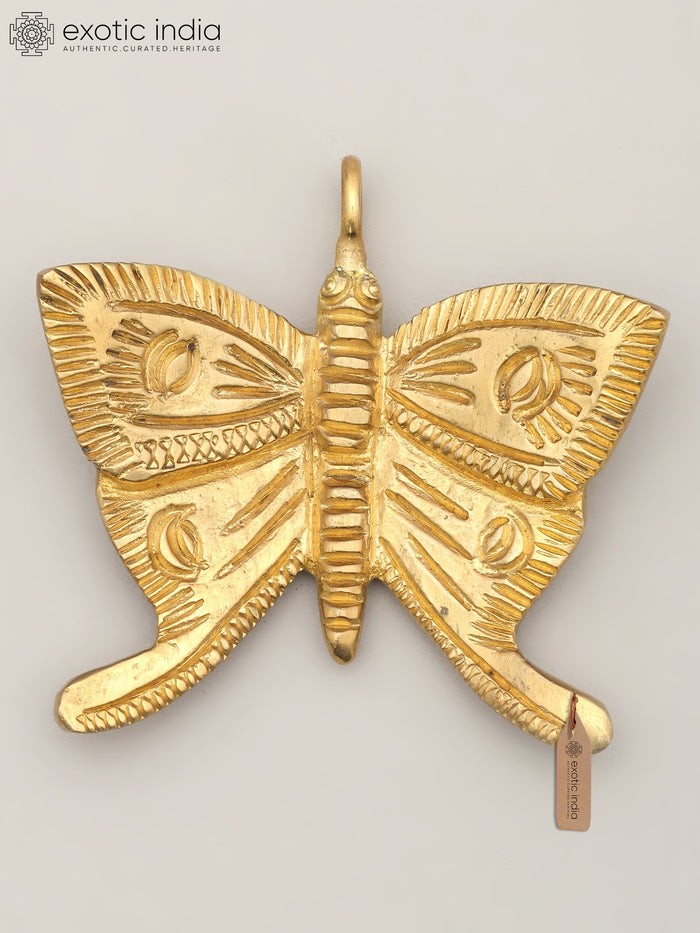 3" Small Brass Butterfly Wall Hanging Home Decor