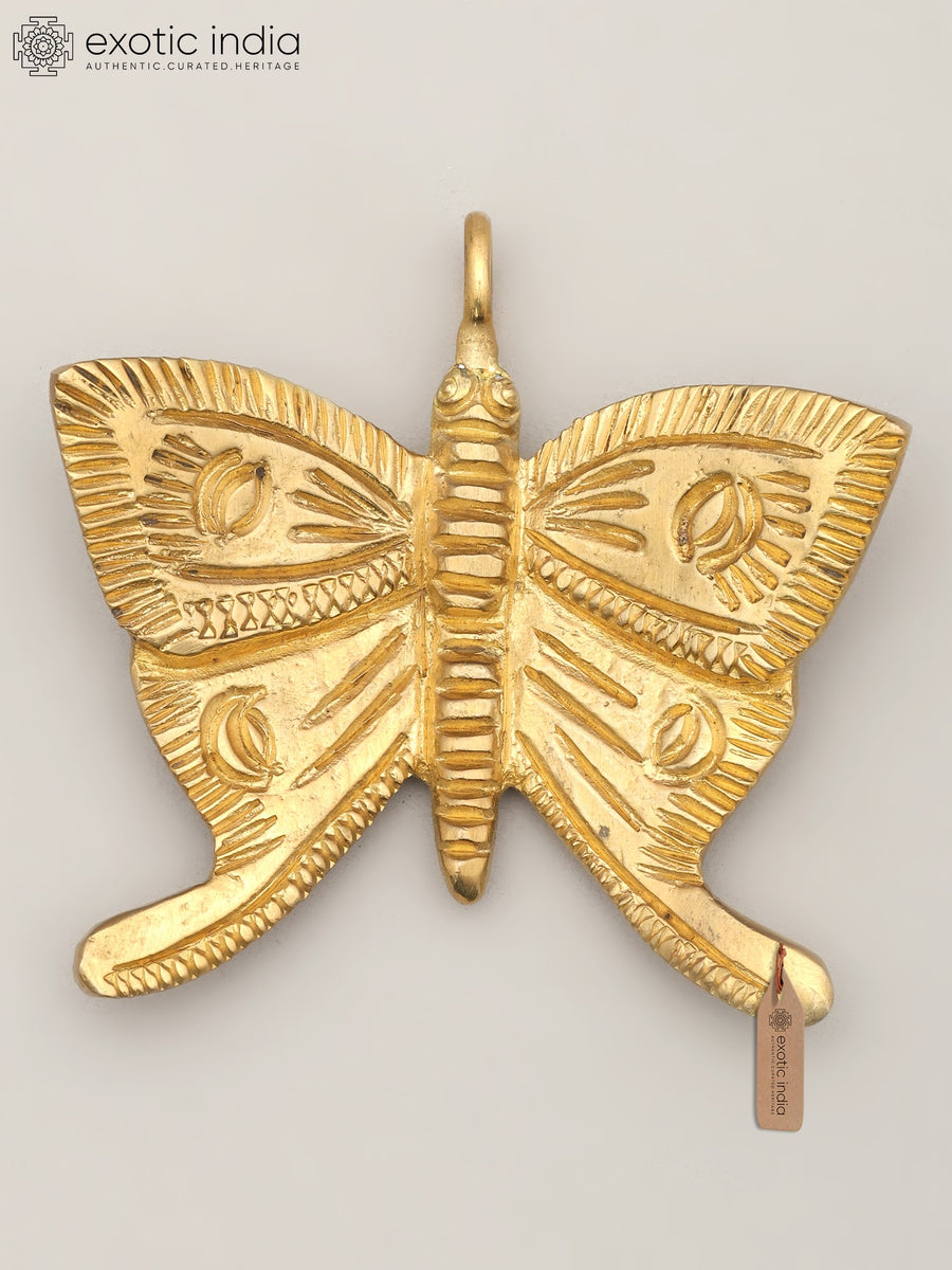 3" Small Brass Butterfly Wall Hanging Home Decor