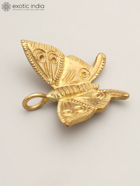 2" Small Brass Butterfly with Connector