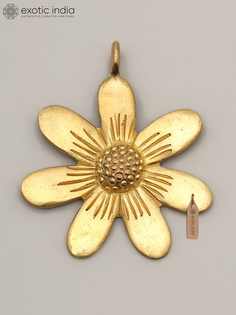 2" Small Brass Flower with Decor Attachment
