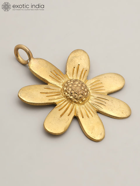 2" Small Brass Flower with Decor Attachment